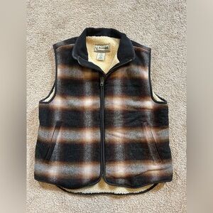 Vintage LL Bean Wool Sherpa vest